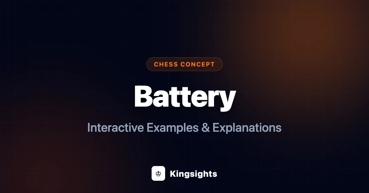 [es] Battery in Chess: What It Is and How to Use It | Kingsights