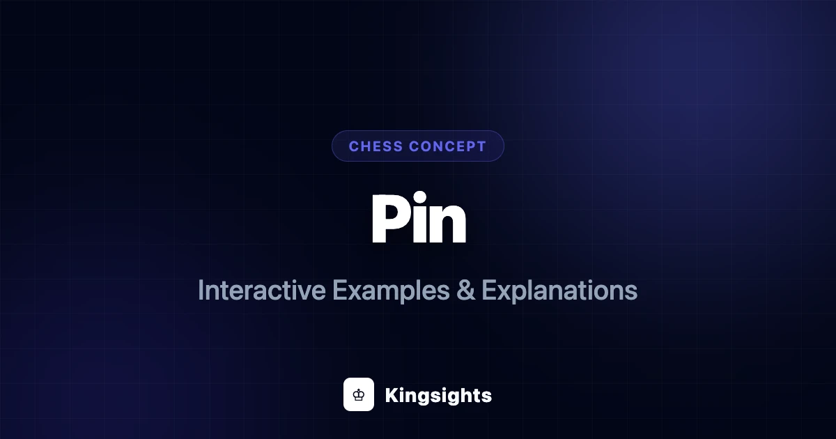 Chess Pin Tactic: Absolute vs Relative Pins Explained | Kingsights